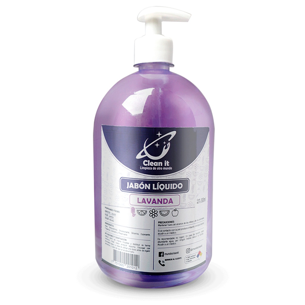 Jabon Liquido Antibacterial - Lavanda - Aval - 1LT