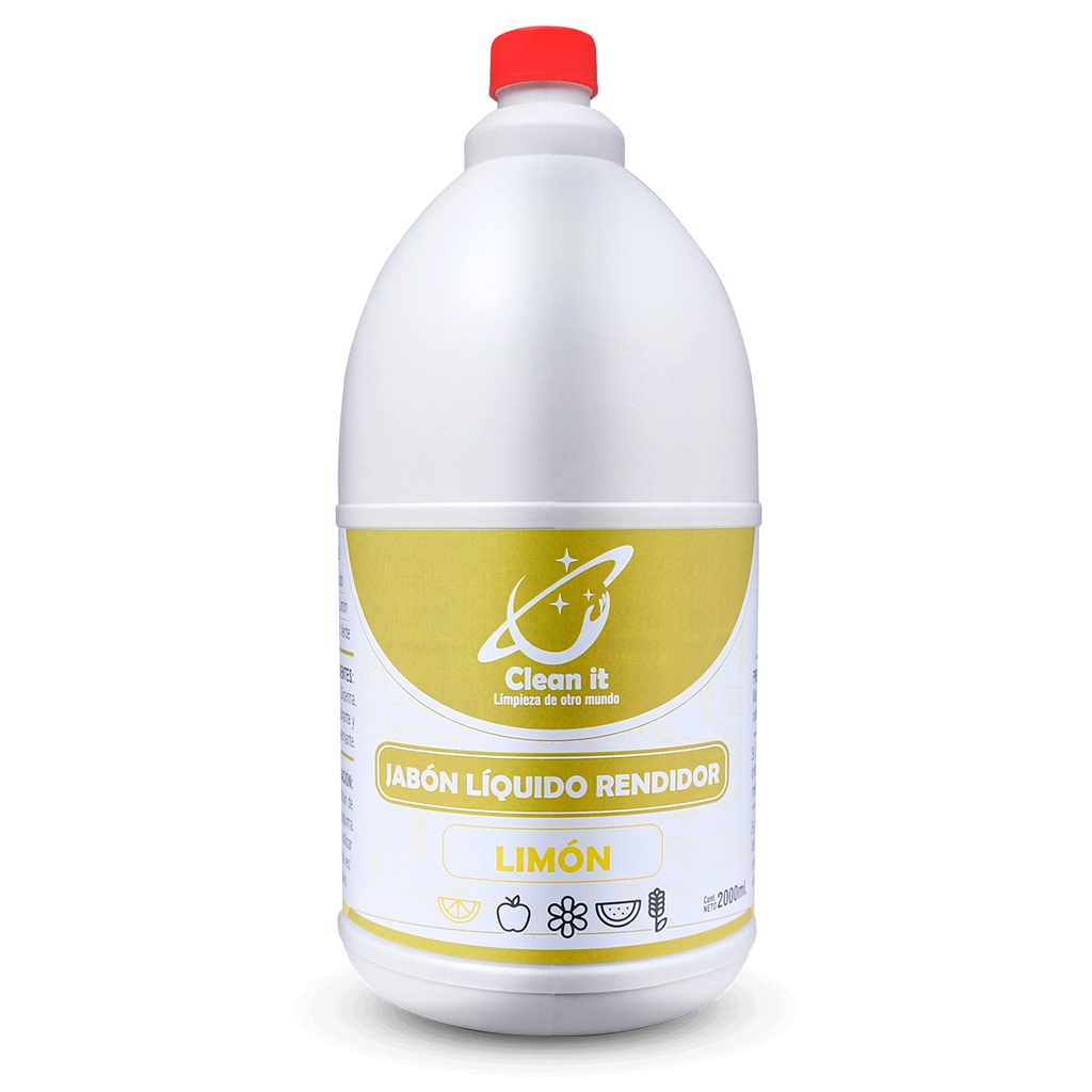 Jabon Liquido Rendidor Amarillo - Limon - 2LT